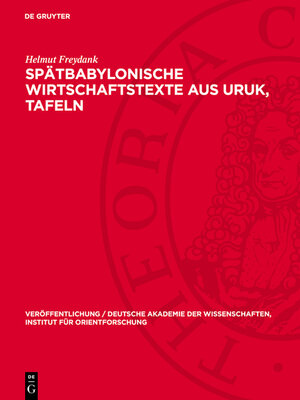 cover image of Spätbabylonische Wirtschaftstexte aus Uruk, Tafeln